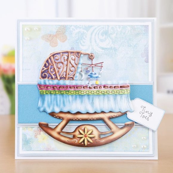 3D Baby Cradle thinlit die - Picture 5 of 9